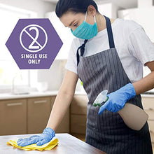 Load image into Gallery viewer, Med PRIDE NitriPride Nitrile-Vinyl Blend Exam Gloves, Large 100 - Powder Free, Latex Free &amp; Rubber Free - Single Use Non-Sterile Protective Gloves for Medical Use, Cooking, Cleaning &amp; More
