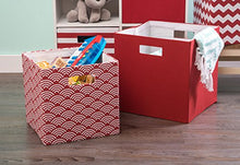 Load image into Gallery viewer, DII Hard Sided Collapsible Fabric Storage Container for Nursery, Offices, &amp; Home Organization, (13x13x13") - Solid Rust
