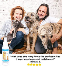 Load image into Gallery viewer, Dog Breath Freshener: Eliminate Bad Breath and Prevent Oral Disease in Dogs and Cats - Teeth Cleaning Spray with Aloe Vera - Plaque and Tartar Remover, Oral Hygiene for Pets (Net 4 FL OZ (118 ml)) x1
