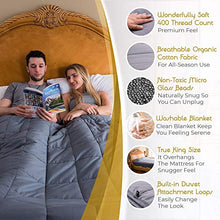 Load image into Gallery viewer, Weighted Blanket King Size 20 lbs 88x104" | BUYERS TIP: Blankets Smaller Than 88x104" are not True King Size | 400 Thread Count Ultra Soft | Perfect for Couples and California King Beds
