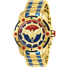 Load image into Gallery viewer, Invicta Women's DC Comics Quartz Watch with Stainless Steel Strap, Gold, Blue, 20 (Model: 26839)
