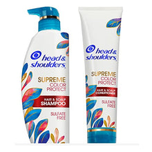 Load image into Gallery viewer, Head &amp; Shoulders Dandruff Shampoo and Conditioner, Supreme Color Protect with Argan Oil and Manuka Honey, 11.8 Oz, 9.4 Oz
