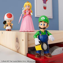 Load image into Gallery viewer, The Super Mario Bros. Movie - 5 Inch Action Figure Series 1 – Princess Peach Figure with Umbrella Accessory
