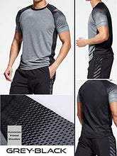Load image into Gallery viewer, 5 Pack Men’s Active Quick Dry Crew Neck T Shirts | Athletic Running Gym Workout Short Sleeve Tee Tops Bulk (Edition 2, XX-Large)
