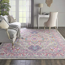 Load image into Gallery viewer, Nourison PSN20 Passion Persian Colorful Light Grey/Pink Area Rug 8' X 10'
