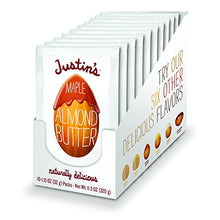 Load image into Gallery viewer, Justin's Maple Almond Butter Squeeze Packs, Gluten-free, Non-GMO, Responsibly Sourced, Pack of 10 (1.15oz each)
