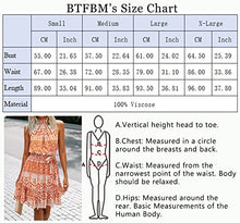 Load image into Gallery viewer, BTFBM Women Floral Dresses Casual Summer Sleeveless Halter Neck Ruffle Belt Boho Polka Dot Leopard Print Sun Short Dress (Floral Yellow, Small)
