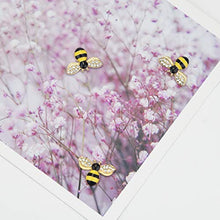 Load image into Gallery viewer, 20 Pcs Bumble Bee Charms Pendants Rhinestone Enamel Craft Embellishments Crafting for DIY Earring Necklace Jewelry

