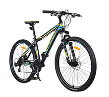 Load image into Gallery viewer, YEOGNED 725 27.5 Aluminum Mechanical Lockout Fork Suspension Mountain Bike Disc Brake Outdoor Sports Cycling Bicycle(Blue)
