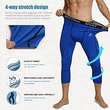 Load image into Gallery viewer, MEETWEE Men's Compression Pants, Cool Dry Running Athletic Tights Workout Leggings Long Base Layer for Gym Fitness Sports Green
