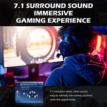 Load image into Gallery viewer, EKSA E900 USB Gaming Headset with Microphone for PC - PS4 Headset with Mic Detachable Noise Cancelling - 7.1 Surround Sound Gaming Wired Headphones Compatible with PS4, PS5, Xbox One, Computer, Laptop
