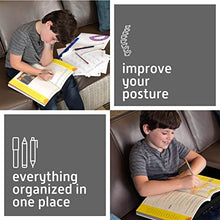 Load image into Gallery viewer, Folding Lap Desk, Laptop Desk, Breakfast Table, Bed Table, Serving Tray - The lapdesk Contains Extra Storage Space and dividers &amp; Folds Very Easy, Great for Kids, Adults, Boys, Girls (Black)
