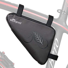 Load image into Gallery viewer, WOTOW Bike Waterproof Frame Bag, Bicycle Storage Front Tube Triangle Bag Cycling Water Resistant Saddle Pouch Strap On Bike Accessories Tool Accessible Pack Reflective for Road Mountain Bike Riding
