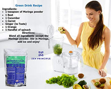 Load image into Gallery viewer, 2-Pack Premium Organic Moringa Oleifera Leaf Powder. 100% USDA Certified. Sun-Dried, All Natural Energy Boost, Raw Superfood and Multi-Vitamin. No GMO, Gluten Free. Great in Green Drinks, Smoothies.
