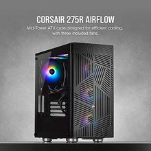 Load image into Gallery viewer, Corsair 275R Airflow Tempered Glass Mid-Tower Gaming Case, Black
