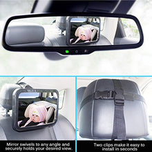 Load image into Gallery viewer, Shynerk Baby Car Mirror, Safety Car Seat Mirror for Rear Facing Infant with Wide Crystal Clear View, Shatterproof, Fully Assembled, Crash Tested and Certified

