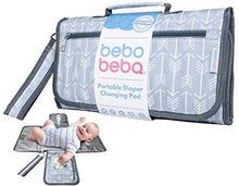 Load image into Gallery viewer, Baby Portable Changing Pad | Waterproof | Foldable Pad with Stroller Strap &amp; Pocket for Diapers &amp; Wipes | Changing Organizer Bag for Toddlers Infants &amp; Newborns | Perfect Baby Shower Gift
