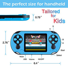 Load image into Gallery viewer, TaddToy 16 Bit Handheld Game Console for Kids Adults, 3.0'' Large Screen Preloaded 230 HD Classic Retro Video Games with USB Rechargeable Battery &amp; 3 Game Cartridges for Birthday Gift for Kids 4-12
