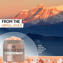 Load image into Gallery viewer, M3 Naturals Himalayan Salt Scrub Infused with Collagen and Stem Cell Natural Exfoliating Body and Face Souffle for Acne Cellulite Dead Skin Scars Wrinkles Cleansing Exfoliator 12 oz
