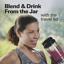 Load image into Gallery viewer, Hamilton Beach Personal Blender for Shakes and Smoothies with 14oz Travel Cup and Lid, Black (51101AV)
