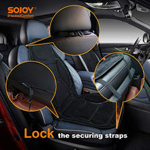 Load image into Gallery viewer, Sojoy Winter Car Seat Cushion for Driver, Warm Soft Car Seat Cover with Multi-Functional Controller for Cold Days(Black)
