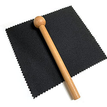 Load image into Gallery viewer, SINYI Angel Tuning Forks Set for Healing - 4096 Hz 4160 Hz 4225 with Wooden Hammers Triker, Velvet storage bag and Cleaning Cloth

