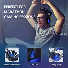 Load image into Gallery viewer, ABKONCORE B581 USB Gaming Headset with 7.1 Surround Sound - PC Headset with Noise-Cancelling Mic, On-Ear Volume &amp; Mute Controls, LED Light - Comfort to Wear Headphone for WFH PC, Laptop

