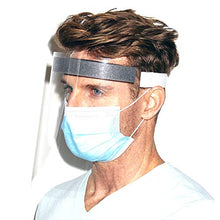 Load image into Gallery viewer, Shield Our Heroes NYC Protective Face Shield 5 Pack - Hand Made In USA - Hand Sewn - Durable - Clear Polycarbonate PETG - Comfort Foam - Form Fitting Elastic - Unisex
