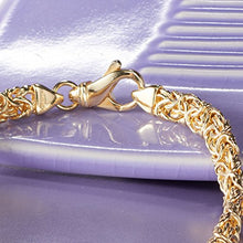 Load image into Gallery viewer, Ross-Simons 18kt Gold Over Sterling Silver Byzantine Necklace

