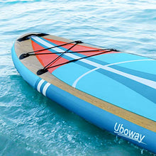 Load image into Gallery viewer, Uboway Inflatable Paddle Boards Stand Up: 10/11 feet SUP with Adjustable Paddle Backpack Pump Leash Fin Youth Adults Standup Paddleboard (Teal)
