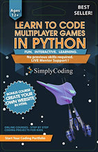 Load image into Gallery viewer, Coding for Kids: Learn to Code Python Multiplayer Adventure Games - Video Game Design Coding Software - Computer Programming for Kids, Ages 12-18, (PC, Mac Compatible)
