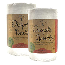 Load image into Gallery viewer, Kohana Baby Soft Biodegradable Bamboo Diaper Liners for Easy Cloth Diapering | Unscented &amp; Chlorine Free - 200 Sheets (2 PK)
