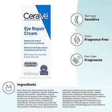 Load image into Gallery viewer, Cerave Eye Repair Cream | Under Eye Cream for Dark Circles and Puffiness | Suitable for Delicate Skin Under Eye Area | 0.5 Ounce
