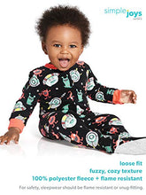 Load image into Gallery viewer, Simple Joys by Carter's Baby Toddler 3-Pack Loose Fit Flame Resistant Fleece Footed Pajamas, Arctic Animals/Stripe Mouse/Buffalo Check, 2T
