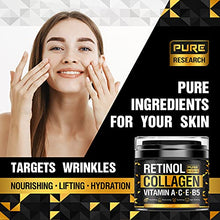 Load image into Gallery viewer, Collagen &amp; Retinol Cream - Anti Aging Cream Face Moisturizer w/ Hyaluronic Acid - Anti Wrinkle Day &amp; Night Retinol Face Cream - 1.7 oz
