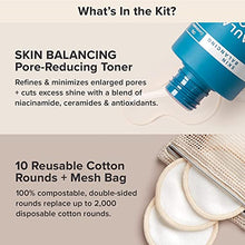 Load image into Gallery viewer, Paula’s Choice Skin Balancing Pore-Reducing Toner &amp; Reusable Cotton/Bamboo Pads Duo, for Toner, Exfoliants &amp; Makeup Remover, Eco-Friendly, Fragrance-Free &amp; Paraben-Free, Set of 2
