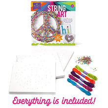 Load image into Gallery viewer, Craft-tastic DIY String Art – Award-Winning Craft Kit for Kids – Everything Included for 3 Fun Arts &amp; Crafts Projects – Peace Sign Series
