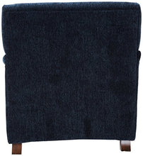 Load image into Gallery viewer, Coaster Home Furnishings Upholstered Accent Chair with Exposed Turned Legs and Attached Back Midnight Blue
