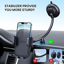 Load image into Gallery viewer, Cell Phone Holder for Car Phone Mount Long Arm Dashboard Windshield Car Phone Holder Strong Suction Anti-Shake Stabilizer Phone Car Holder Compatible with All Phone Android Smartphone
