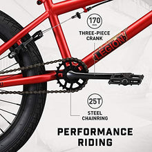 Load image into Gallery viewer, Mongoose Legion L20 Freestyle BMX Bike Line for Beginner-Level to Advanced Riders, Steel Frame, 20-Inch Wheels, Red
