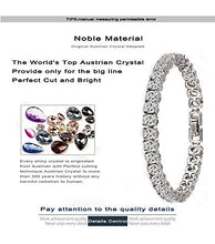 Load image into Gallery viewer, VPKJewelry 12.00 carat 4mm Clear Diamonique CZ 14k Gold Plated Tennis Bracelets Gold bracelet for Women
