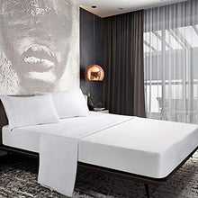 Load image into Gallery viewer, HooSeen 4-Pieces Bed Sheets Set 1800 Series Microfiber-Wrinkle &amp; Fade Resistant, Deep Pocket, Hypoallergenic Bedding Set, Pillow Case (White, King)

