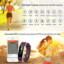 Load image into Gallery viewer, LETSCOM Fitness Tracker HR, Activity Tracker Watch with Heart Rate Monitor, Waterproof Smart Fitness Band with Step Counter, Calorie Counter, Pedometer Watch for Women and Men
