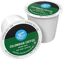 Load image into Gallery viewer, Amazon Brand - 24 Ct.Happy Belly Medium Roast Coffee Pods, Columbian, Compatible with Keurig 2.0 K-Cup Brewers
