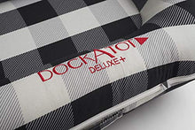 Load image into Gallery viewer, DockATot Deluxe+ Dock (Charcoal Buffalo) - The All in One Baby Lounger - Perfect for Co Sleeping - Suitable from 0-8 Months
