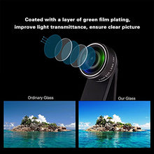 Load image into Gallery viewer, 11 in 1 Cell Phone Camera Lens Kit Wide Angle Lens &amp; Macro Lens+Fisheye Lens+Telephoto Lens+CPL/Flow/Radial/Star/Soft Filter+Kaleidoscope Lens Compatible for iPhone Samsung Sony and Most of Smartphone
