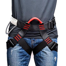 Load image into Gallery viewer, Weanas Thicken Climbing Harness, Protect Waist Safety Harness, Wider Half Body Harness for Mountaineering/Fire Rescuing/Rock Climbing/Rappelling/Tree Climbing
