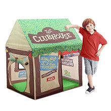 Load image into Gallery viewer, Swehouse Clubhouse Tent Kids Play Tents for Boys School Toys for Indoor and Outdoor Games Children Playhouse with Roll-up Door and Windows

