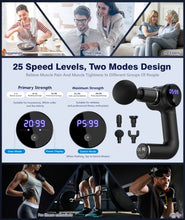Load image into Gallery viewer, Massage Gun Deep Tissue Massager-Muscle Massage Gun for Athletes and the Elderly, Best Portable Foldable Neck Back Percussion Massage gun, Handheld Electric Massager for Muscle Relax &amp; Pain Relief
