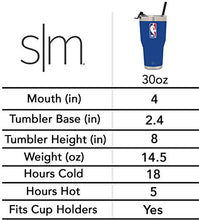 Load image into Gallery viewer, Simple Modern NBA Dallas Mavericks 30oz Tumbler with Flip Lid and Straw Insulated Stainless Steel Travel Mug Classic

